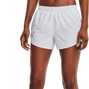NWT Large Under Armour Women's Fly by 2.0 Running Shorts White